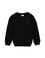 Çocuk Siyah Basic Bisiklet Yaka Sweatshirt
