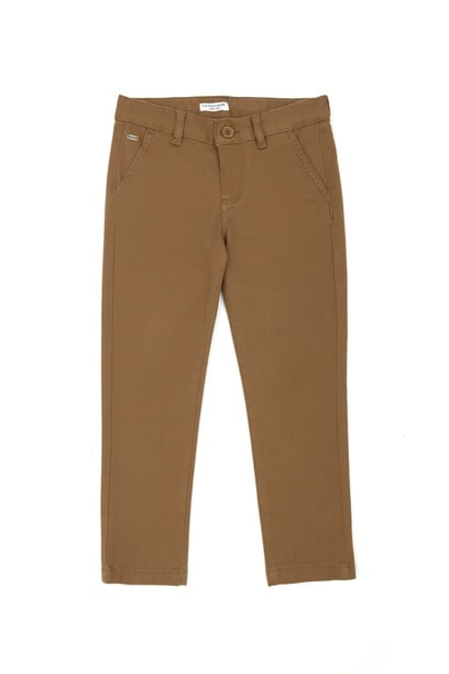 Erkek Çocuk Camel Kanvas Pantolon