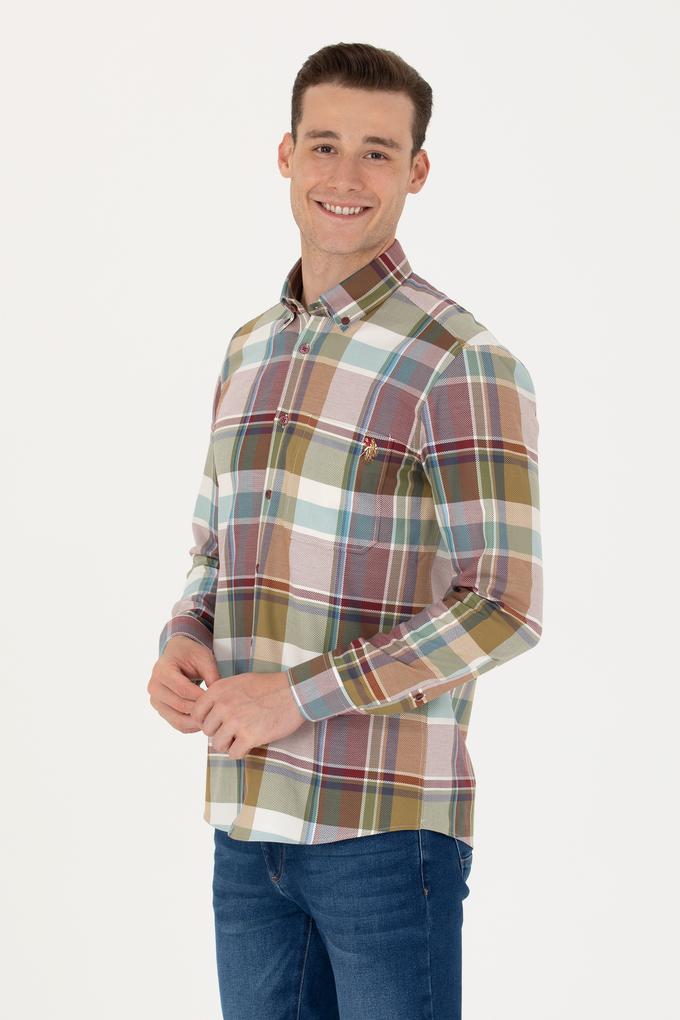 Erkek Oduncu Bordo Gömlek