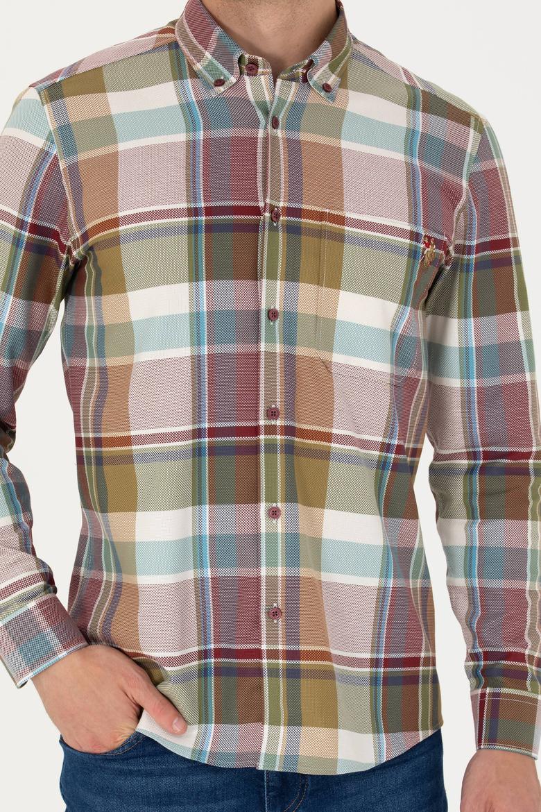 Erkek Oduncu Bordo Gömlek - 50272294034