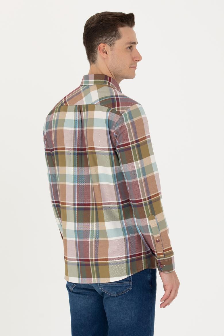 Erkek Oduncu Bordo Gömlek - 50272294034