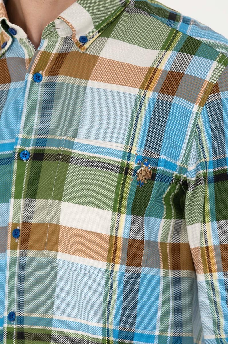 Erkek Oduncu Saks Gömlek