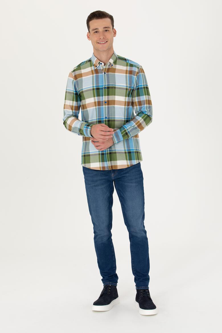 Erkek Oduncu Saks Gömlek - 50272294041