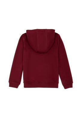 Çocuk Bordo Kapüşonlu Sweatshirt - 50276318012