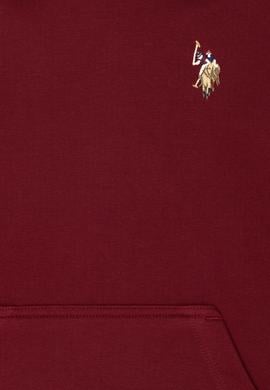 Çocuk Bordo Kapüşonlu Sweatshirt - 50276318012