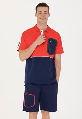 Erkek Kırmızı Comfort Polo Yaka Tişört - 50263573019