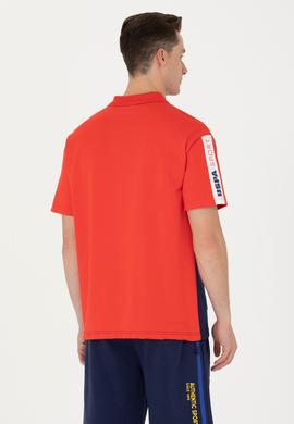 Erkek Kırmızı Comfort Polo Yaka Tişört - 50263573019