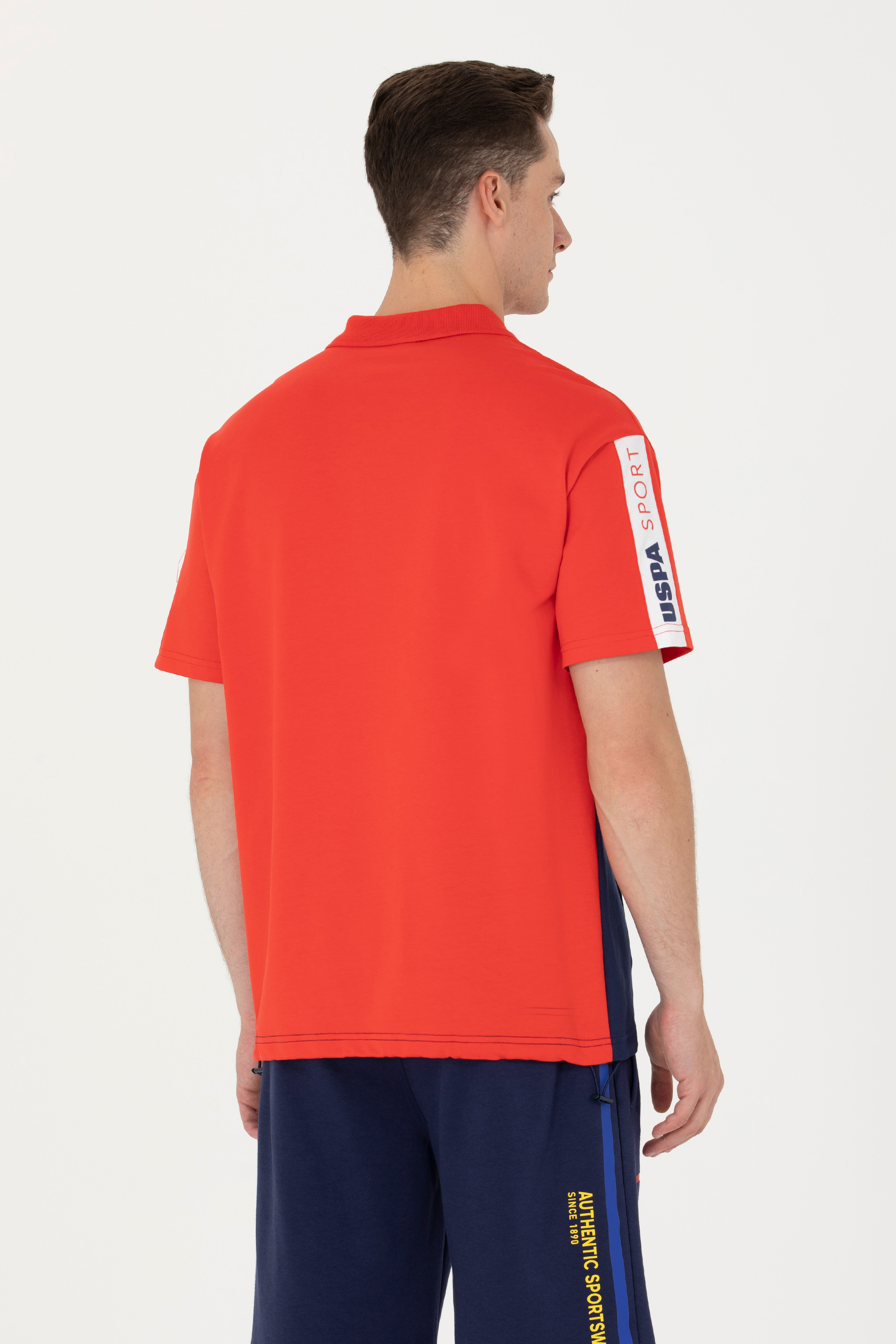 Erkek Kırmızı Comfort Polo Yaka Tişört - Image 5