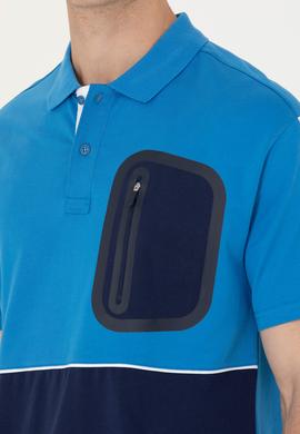 Erkek Saks Comfort Polo Yaka Tişört - 50263573026