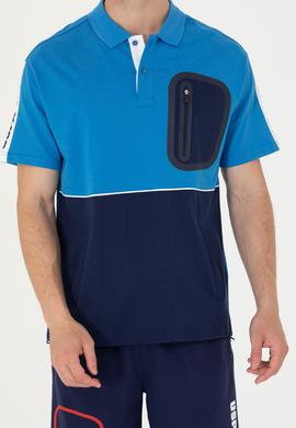 Erkek Saks Comfort Polo Yaka Tişört - 50263573026