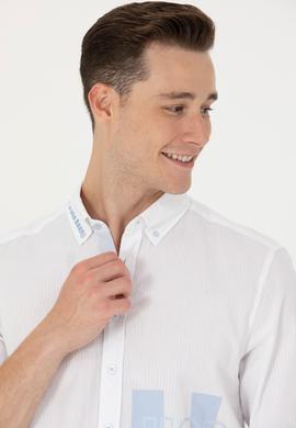 Erkek Beyaz Uzun Kollu Gömlek - 50264286022