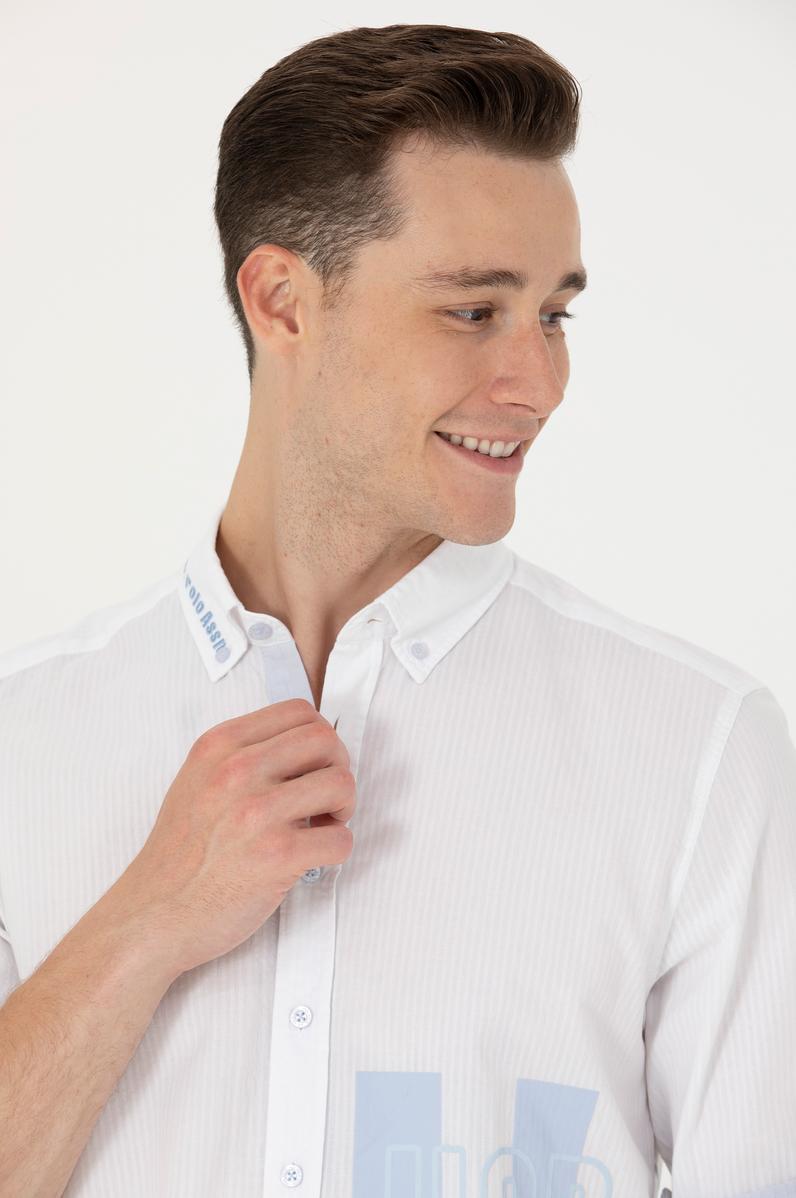 Erkek Beyaz Uzun Kollu Gömlek