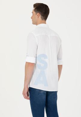 Erkek Beyaz Uzun Kollu Gömlek - 50264286022