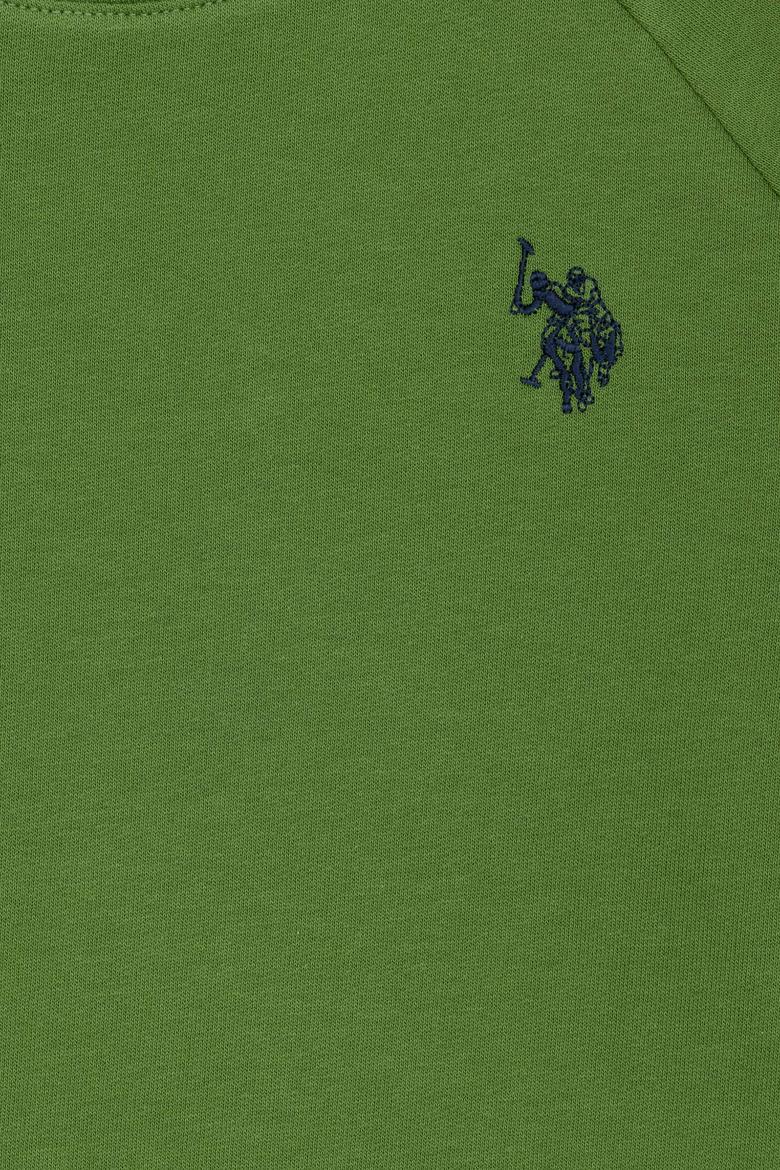 Çocuk Yeşil Basic Bisiklet Yaka Sweatshirt - 50273756292