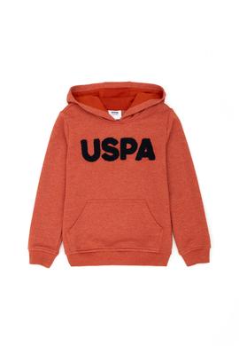 Çocuk Kiremit Basic Kapüşonlu Sweatshirt - 50269419022