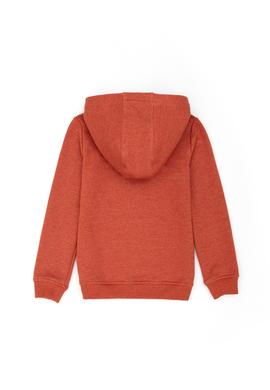 Çocuk Kiremit Basic Kapüşonlu Sweatshirt - 50269419022