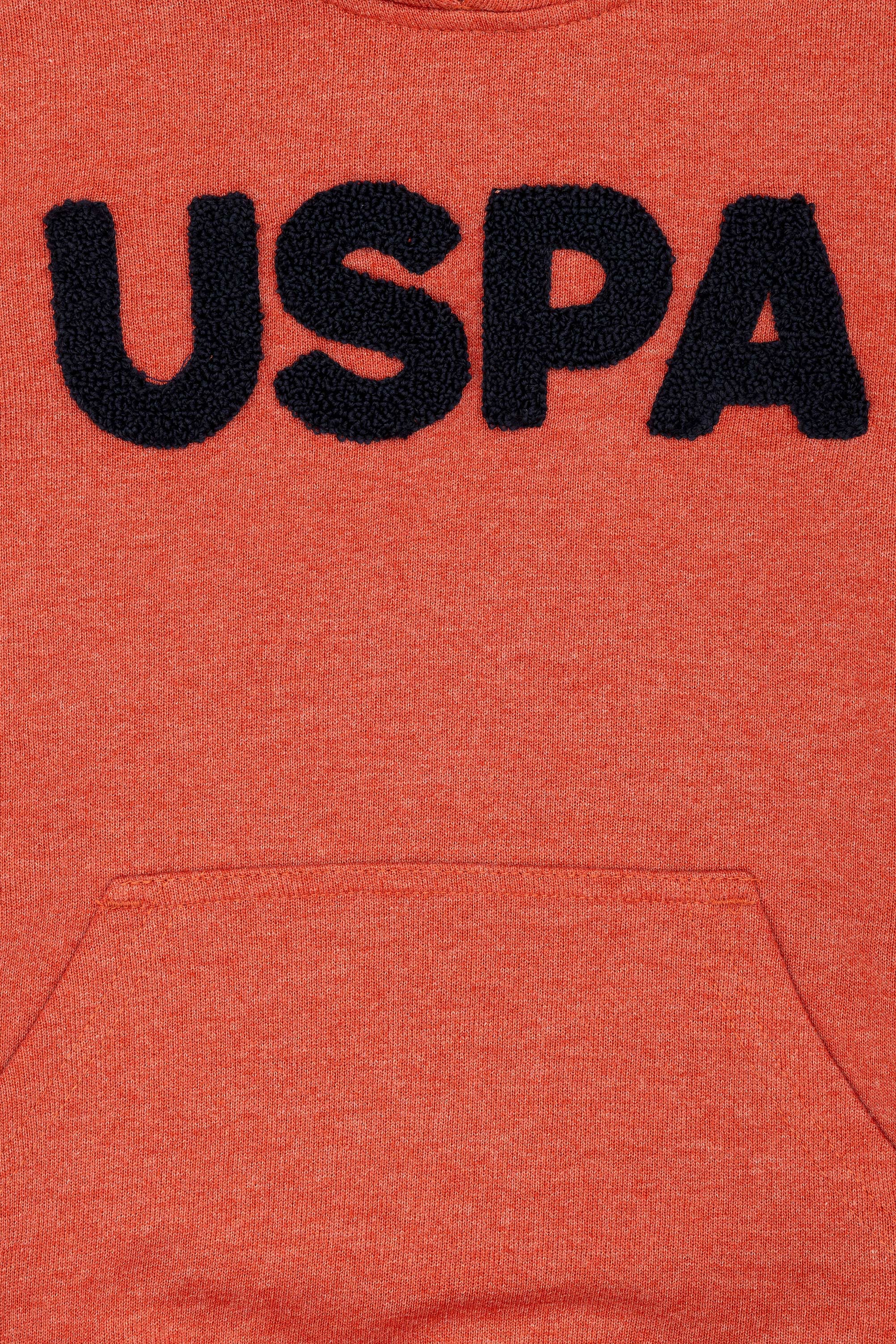 Çocuk Kiremit Basic Kapüşonlu Sweatshirt