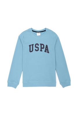 Çocuk Mavi Basic Bisiklet Yaka Sweatshirt - 50273757100