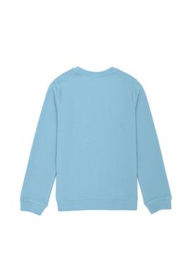 Çocuk Mavi Basic Bisiklet Yaka Sweatshirt - 50273757100