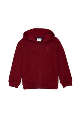 Erkek Bebek Bordo Basic Sweatshirt - 50276191051