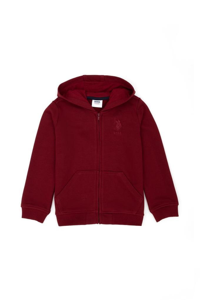 Erkek Bebek Bordo Basic Sweatshirt