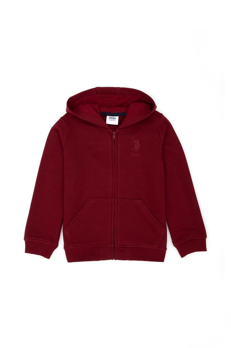 Erkek Bebek Bordo Basic Sweatshirt