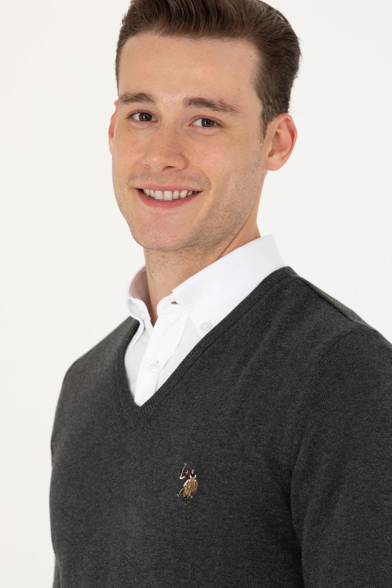 Erkek Antrasit Basic Kazak - 50269006026