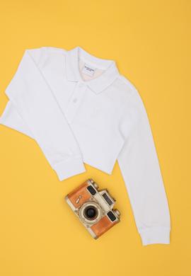 Erkek Bebek Beyaz Basic Sweatshirt - 50275985061