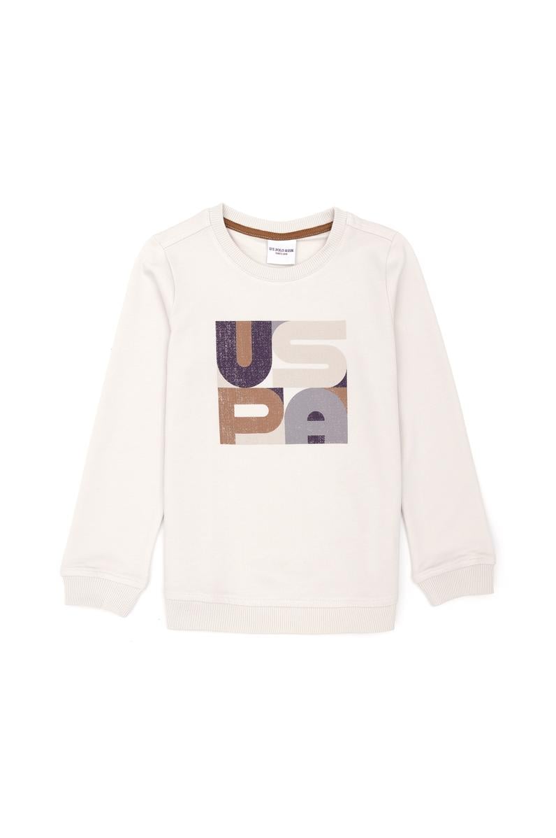 Çocuk Taş Bisiklet Yaka Sweatshirt