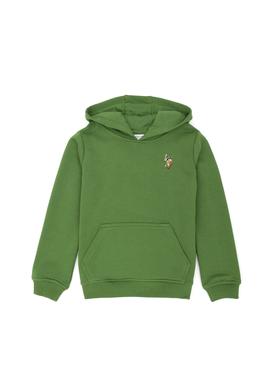 Çocuk Yeşil Kapüşonlu Sweatshirt - 50276318062