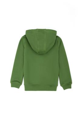 Çocuk Yeşil Kapüşonlu Sweatshirt - 50276318062