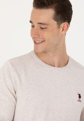 Erkek Taş Melanj Basic Kazak - 50269003143