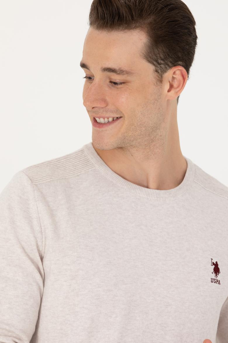 Erkek Taş Melanj Basic Kazak - 50269003143