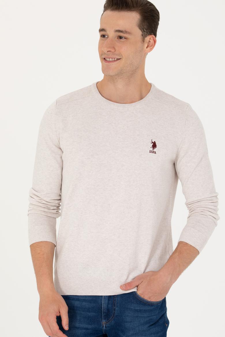 Erkek Taş Melanj Basic Kazak - 50269003143