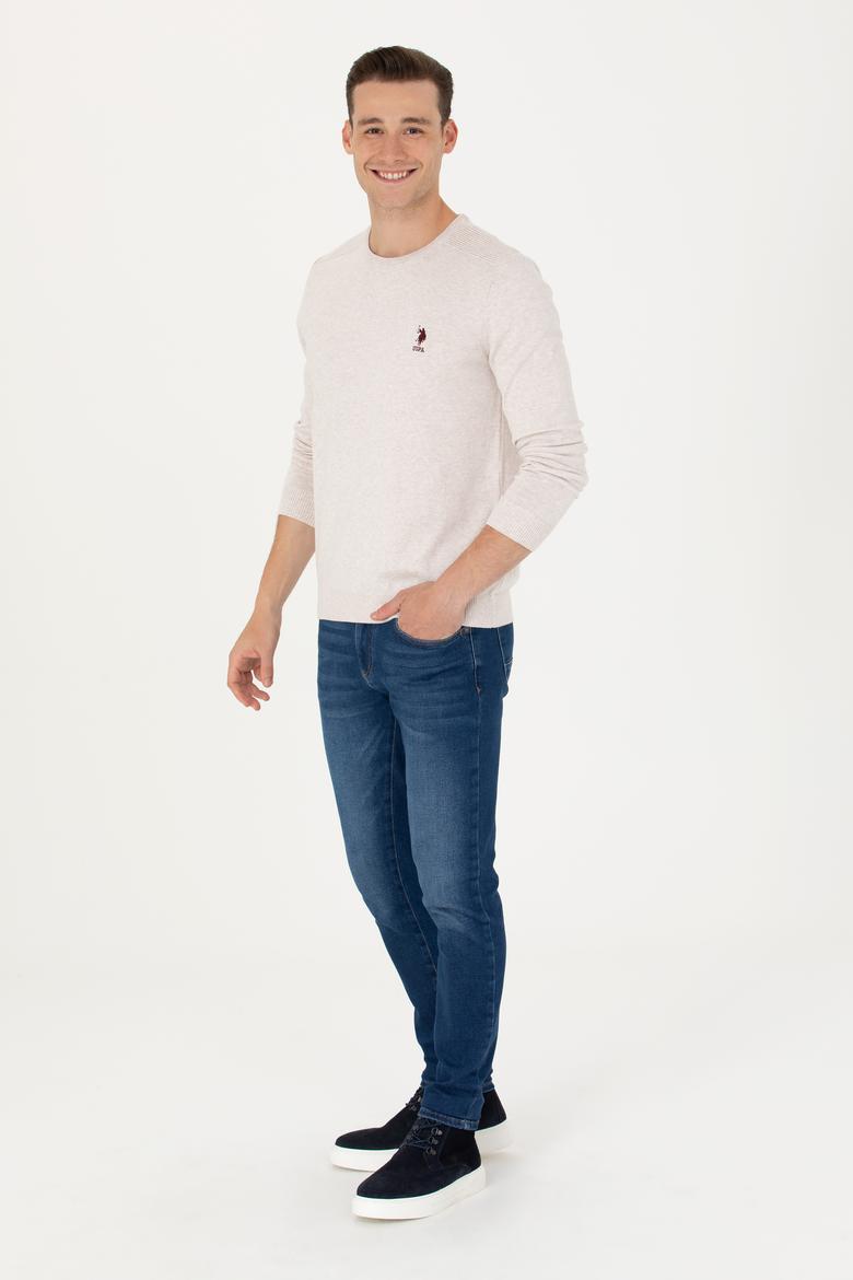 Erkek Taş Melanj Basic Kazak - 50269003143