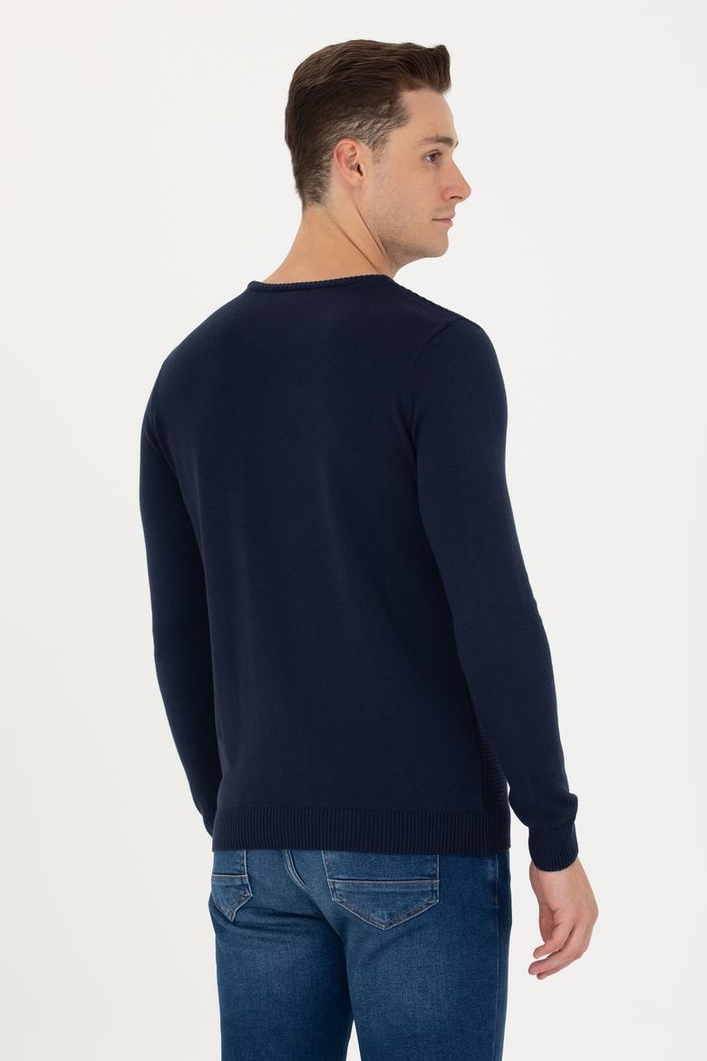 Erkek Lacivert Kazak - 50272118010