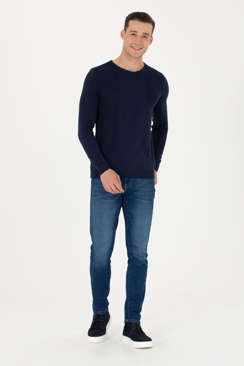 Erkek Lacivert Kazak - 50272118010