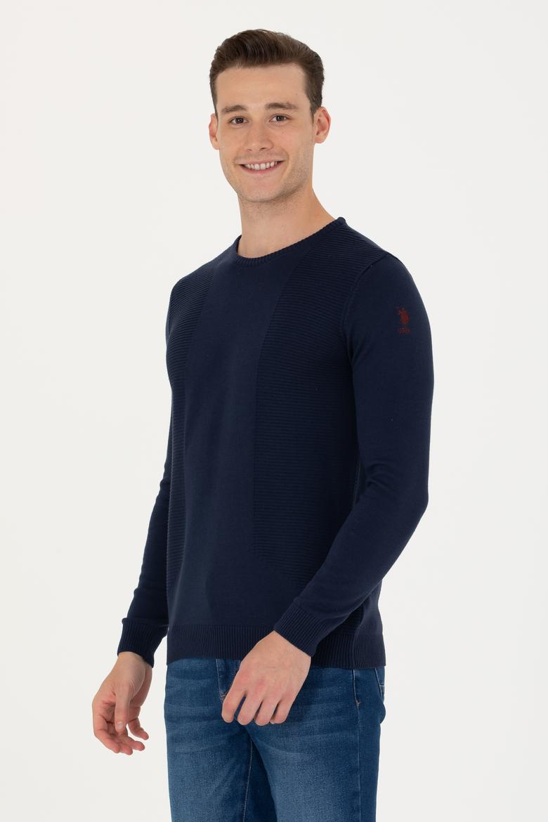 Erkek Lacivert Kazak