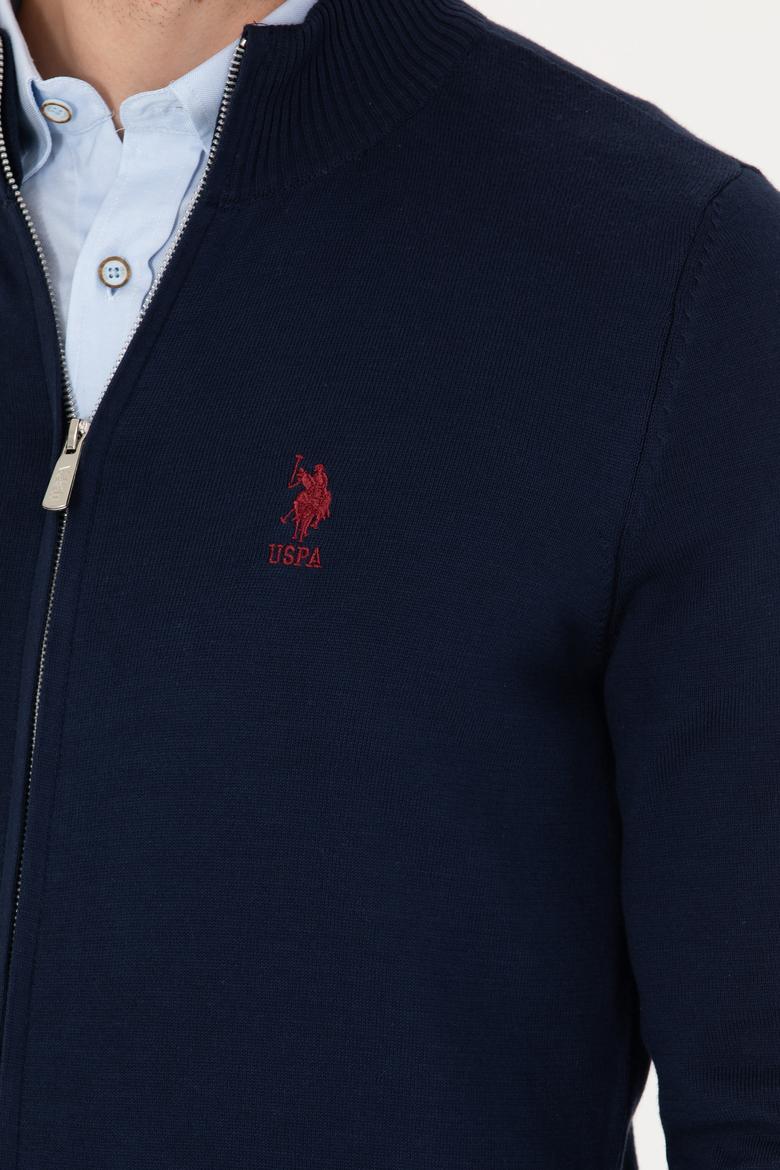 Erkek Lacivert Basic Triko Hırka - 50275842006