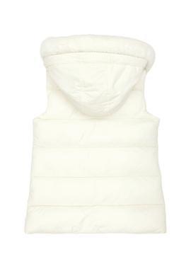 Kız Çocuk Krem Kapüşonlu Yelek - 50271549002