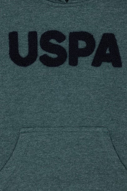 Erkek Bebek Koyu Yeşil Basic Sweatshirt