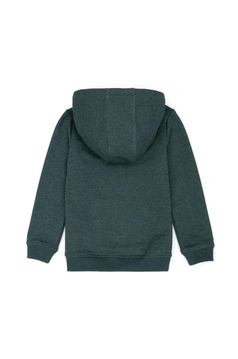 Erkek Bebek Koyu Yeşil Basic Sweatshirt