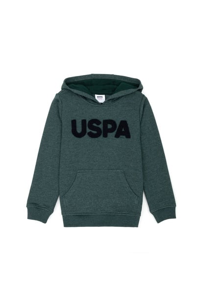 Erkek Bebek Koyu Yeşil Basic Sweatshirt
