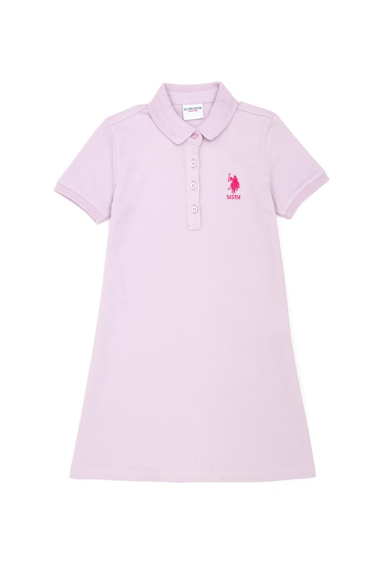 Kız Çocuk Manolya Kısa Kol Örme Elbise - 50271860051