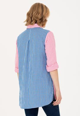 Kadın Pembe Uzun Kollu Tunik Gömlek - 50263647006