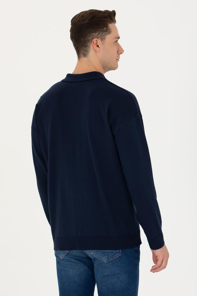 Erkek Lacivert Basic Kazak - 50275845005