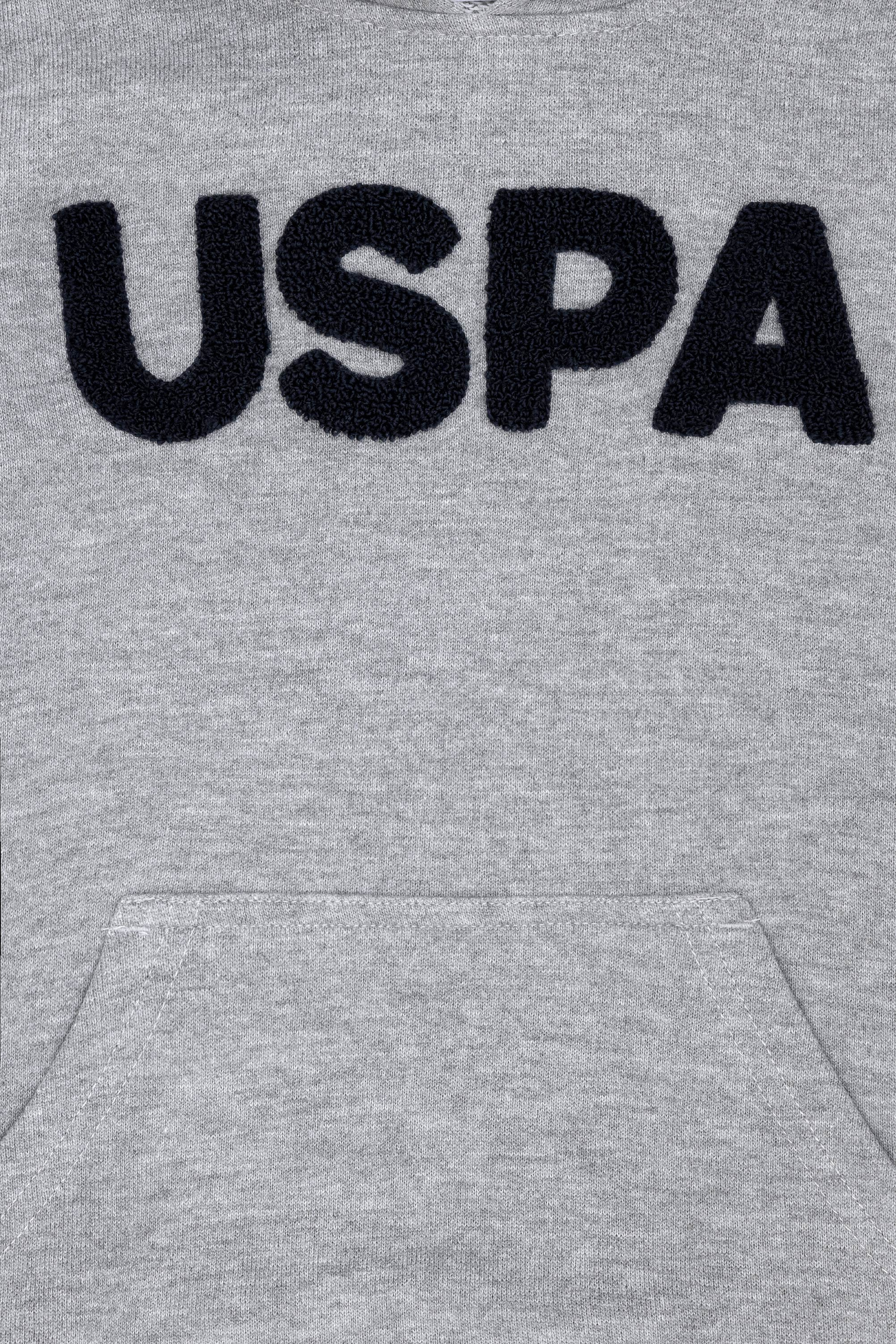 Erkek Bebek Gri Melanj Basic Sweatshirt