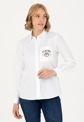 Kadın Beyaz Uzun Kollu Gömlek - 50272189002