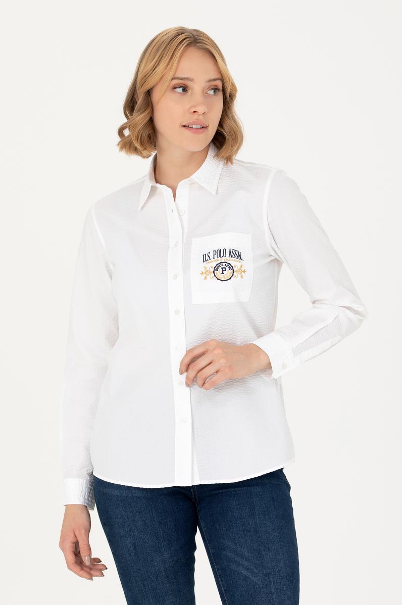 Kadın Beyaz Uzun Kollu Gömlek