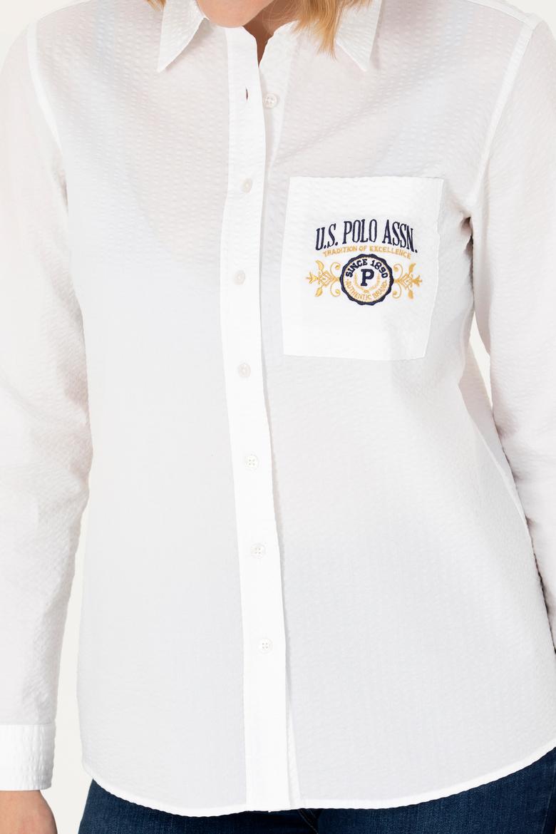 Kadın Beyaz Uzun Kollu Gömlek - 50272189002